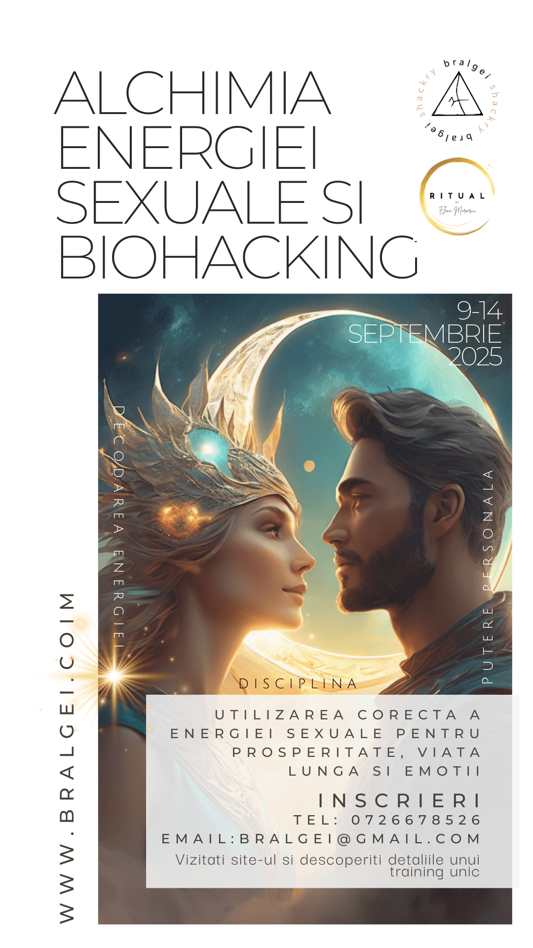Alchimia energiei sexuale – Training intensiv - SEPTEMBIE 2025